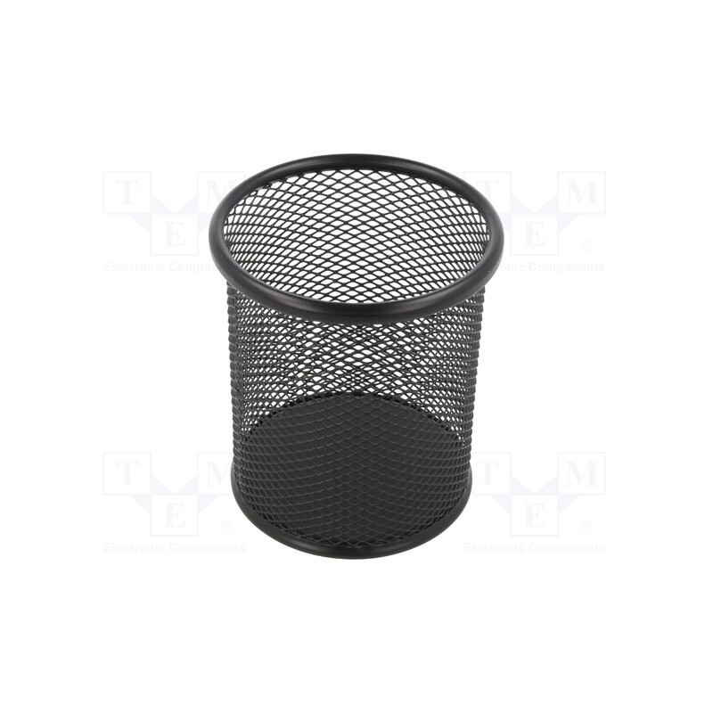 1 pcs x Q-CONNECT - 9003106593804 - Pen container, black, metal, round