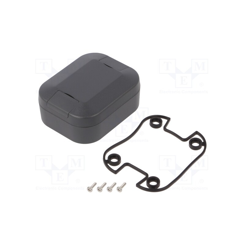 1 pcs x TAKACHI - WP5-7-3C - Enclosure: multipurpose, X: 52mm, Y: 65mm, Z: 27mm, WP, ABS, graphite