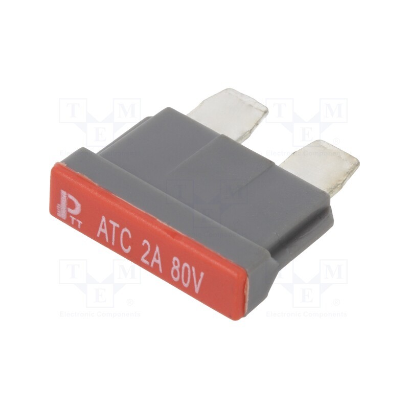 1 pcs x ESKA - 340020-80V - Fuse: fuse, 2A, 80VDC, automotive, 19mm, copper, tinned
