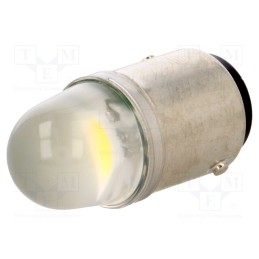 1 pcs x POLAM-ELTA - LW-BA15D-24AC/DC - LED lamp, white, BA15D, 24VDC, 24VAC