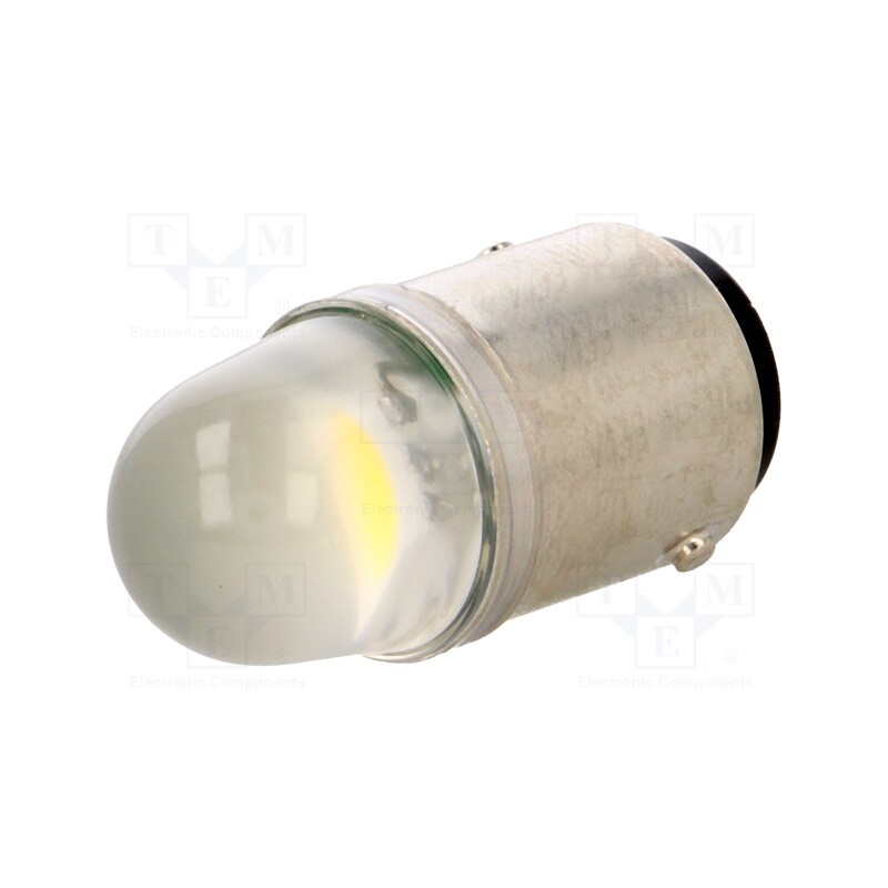 1 pcs x POLAM-ELTA - LW-BA15D-24AC/DC - LED lamp, white, BA15D, 24VDC, 24VAC