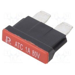 1 pcs x ESKA - 340017-80V - Fuse: fuse, 1A, 80VDC, automotive, 19mm, copper, tinned