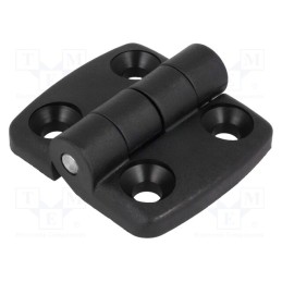 1 pcs x FATH - 095K2525F00 - Hinge, Width: 52mm, polyamide, black, H: 48mm
