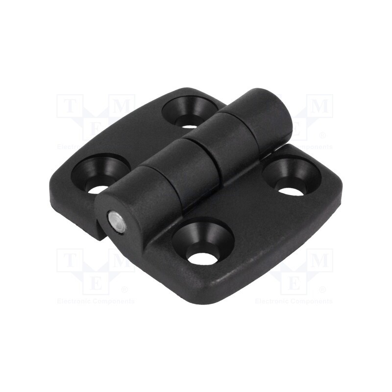 1 pcs x FATH - 095K2525F00 - Hinge, Width: 52mm, polyamide, black, H: 48mm