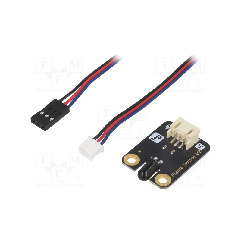 1 pcs x DFROBOT - DFR0076 - Sensor: flame, infrared, analog, 3.3÷5VDC, Ch: 1, Gravity, Arduino