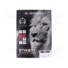 1 pcg x EMERSON - Label, self-adhesive, 38x21.2mm, 100pcs.