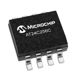 4000 pcs - Microchip AT24C256C-SSHL-T, 256kbit EEPROM Memory Chip, 450ns 8-Pin SOIC-8 Serial-2 Wire, Serial-I2C