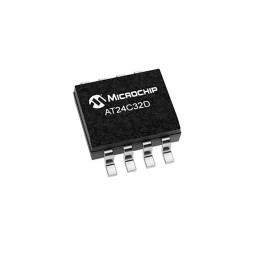 4000 pcs - Microchip AT24C32D-SSHM-T, 32kbit EEPROM Memory Chip, 550ns 8-Pin SOIC-8 Serial-2 Wire, Serial-I2C