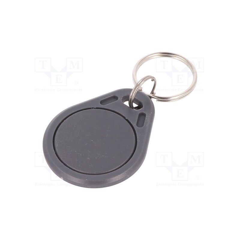 1 pcs x - S203-GY - RFID pendant, ISO 11784/5,T5577, plastic, grey, 125kHz