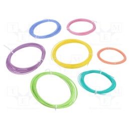1 set x ROSA 3D - 5907753133625 - Filament: multipack, Ø: 1.75mm, Kit: PLA Pastel, 7pcs, L: 10mm