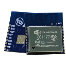 100 pcs - Espressif ESP-WROOM-02 2.5 to 3.6V WiFi Module, 802.11b, 802.11g, 802.11n GPIO, HSPI, I2C, I2S, IR, PWM, UART