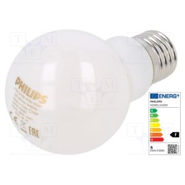1 pcs x PHILIPS - 8718696419656 - LED lamp, warm white, E27, 230VAC, 470lm, P: 4.5W, 2700K, CRImin: 80
