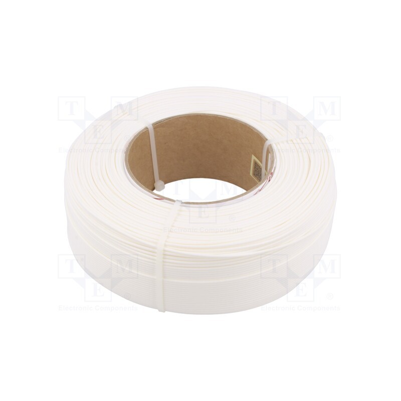 1 rol x ROSA 3D - 5907753133281 - Filament: PLA, 1.75mm, white, 190÷225°C, 1kg, Table temp: 40÷60°C