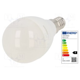 1 pcs x ams OSRAM - 4058075311923 - LED lamp, neutral white, E14, 230VAC, 806lm, P: 7.5W, 4000K