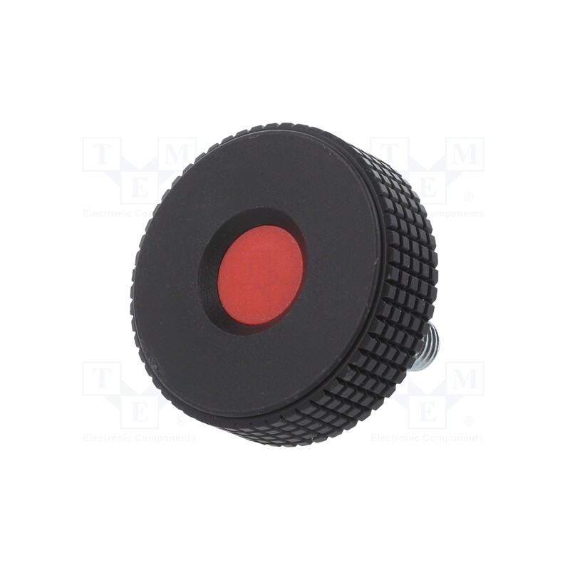 1 pcs x ELESA+GANTER - MBT.50 P-M10X20-C6 - Knob, Ø: 50mm, Ext.thread: M10, 20mm, H: 33mm, technopolymer PP