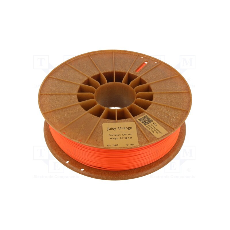 1 rol x ROSA 3D - 5907753132871 - Filament: ASA, 1.75mm, orange, 220÷250°C, 700g