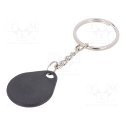 1 pcs x - S1031-BK - RFID pendant, plastic, black, 125kHz, 8BROM