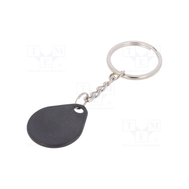 1 pcs x - S1031-BK - RFID pendant, plastic, black, 125kHz, 8BROM