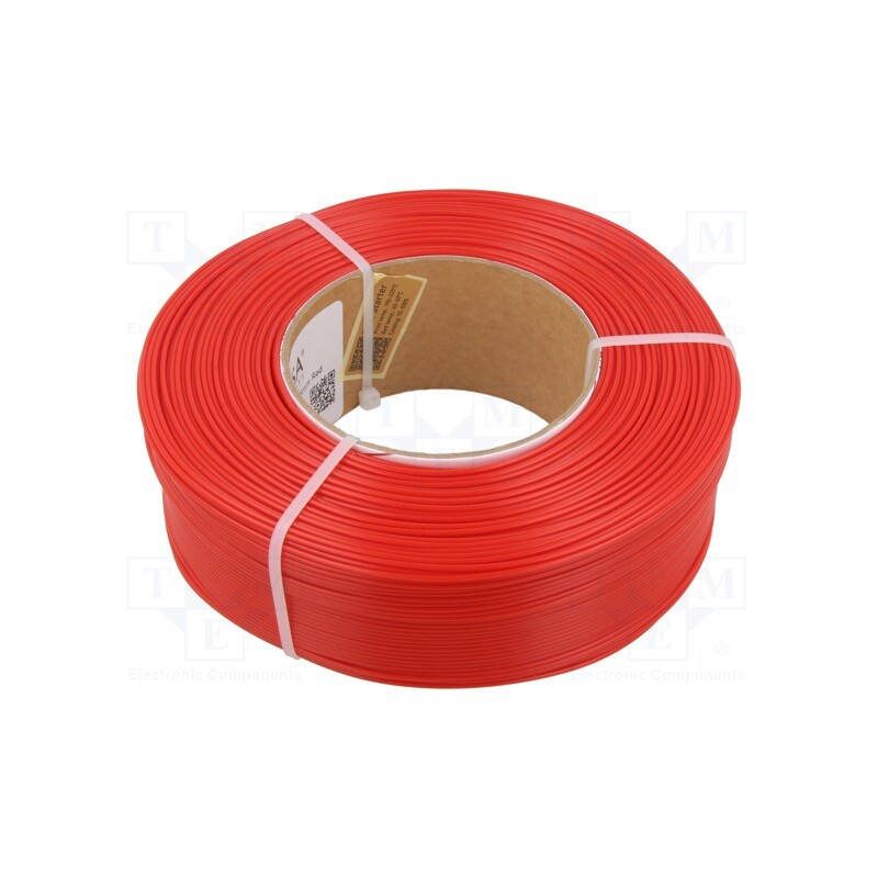 1 rol x ROSA 3D - 5907753132468 - Filament: PLA, 1.75mm, red, 185÷225°C, 1kg, Table temp: 40÷60°C