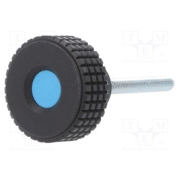 1 pcs x ELESA+GANTER - MBT.30 P-M5X40-C5 - Knob, Ø: 31mm, Ext.thread: M5, 40mm, H: 24mm, technopolymer PP, MBT-P