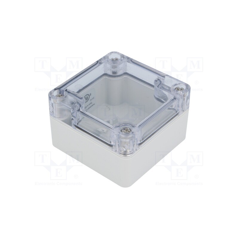 1 pcs x HAMMOND - 1554B2GYCL - Enclosure: multipurpose, X: 65mm, Y: 65mm, Z: 40mm, 1554, grey, IP66