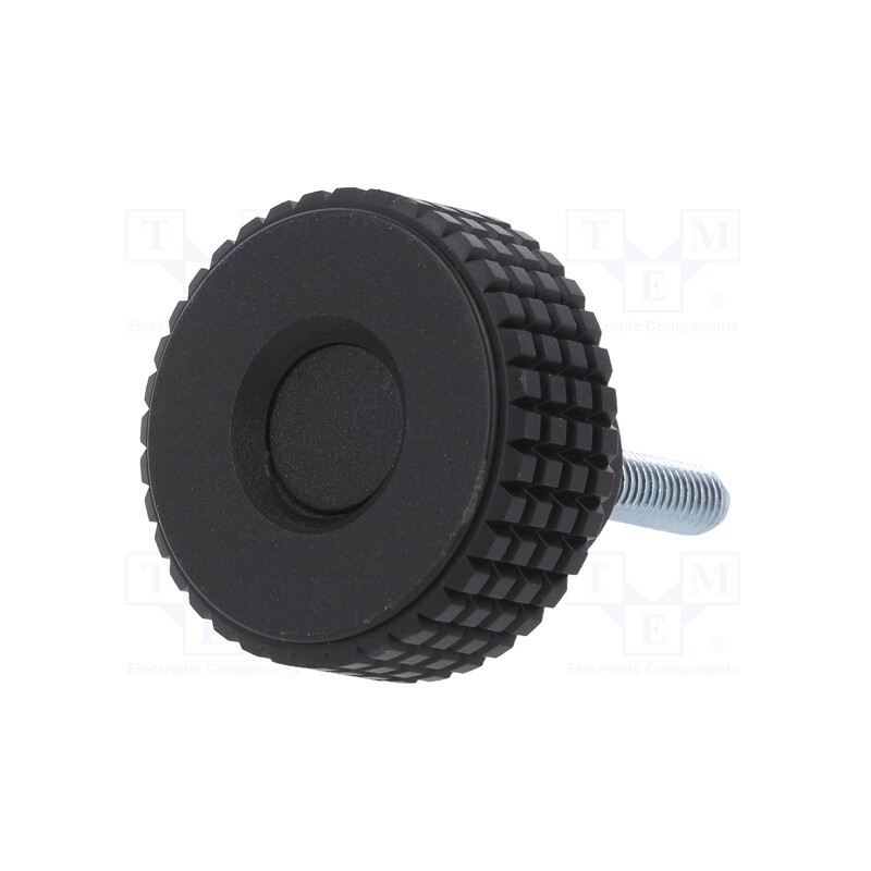 1 pcs x ELESA+GANTER - MBT.30 P-M5X20-C9 - Knob, Ø: 31mm, Ext.thread: M5, 20mm, H: 24mm, technopolymer PP, MBT-P