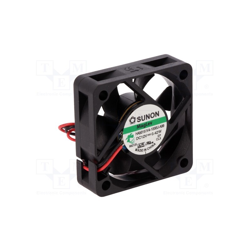 1 pcs x SUNON - HA50151V4-1000U-A99 - Fan: DC, axial, 12VDC, 50x50x15mm, 13.01m3/h, 15.4dBA, Vapo, 3200rpm