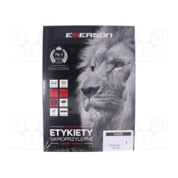 1 pcg x EMERSON - 5902178063984 - Label, self-adhesive, 210x297mm, 100pcs.