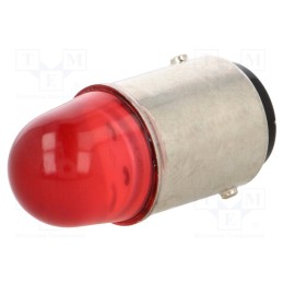 1 pcs x POLAM-ELTA - LR-BA15D-230AC - LED lamp, red, BA15D, 230VAC