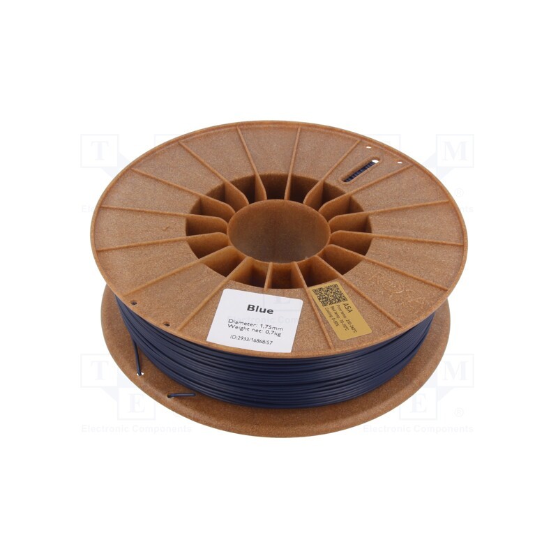 1 rol x ROSA 3D - 5907753130600 - Filament: ASA, 1.75mm, blue, 220÷250°C, 700g, Table temp: 90÷110°C