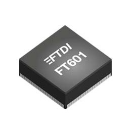 1 pcs - FTDI Chip FT601Q-B-T, USB Bridge IC, 2-Channel, 480 Mbps, 5Gbit/s, USB 2.0, USB 3.0, 3.3 V, 76-Pin QFN