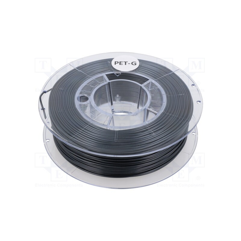 1 rol x DEVIL DESIGN - PETG 1,75 DARK STEEL SOLO 0,33 - Filament: PET-G, Ø: 1.75mm, dark steel, 220÷250°C, 330g