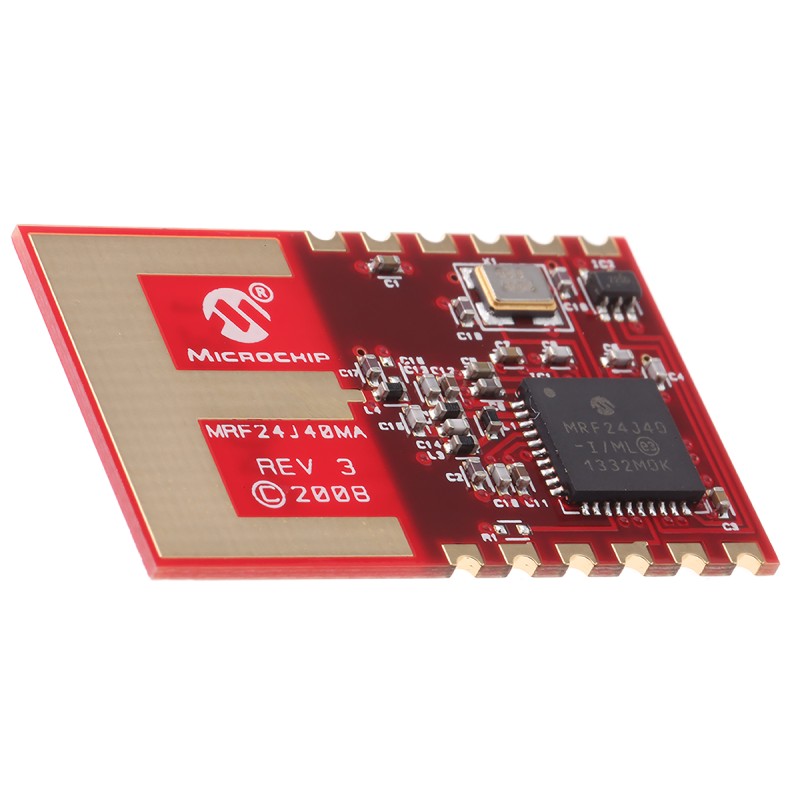 25 pcs - Microchip MRF24J40MA-I/RM Zigbee Transceiver, 12-Pin Module