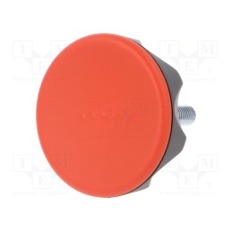 1 pcs x ELESA+GANTER - 222416-C6 - Knob, Ø: 56mm, Ext.thread: M8, 30mm, technopolymer PA, Cap: red