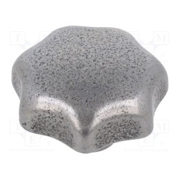 1 pcs x ELESA+GANTER - DIN 6336-GG-40-M8-E - Knob, Ø: 40mm, Int.thread: M8, cast iron, DIN 6336