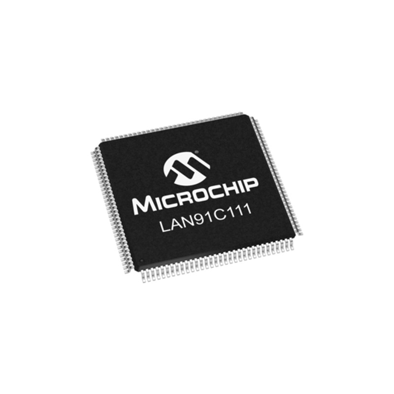 25 pcs - Microchip LAN91C111-NU, Ethernet Controller, 10Mbps MII, EISA, ISA, 3.3 V, 128-Pin TQFP