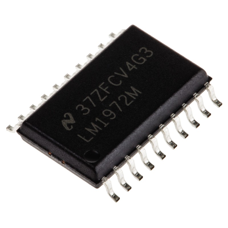 5 pcs - Texas Instruments LM1972M/NOPB, Digital Attenuator, 78dB, 3MHz, 20-Pin SOIC W