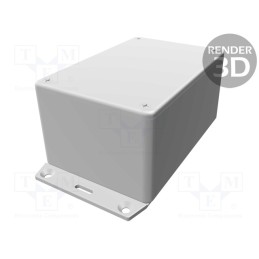 1 pcs x HAMMOND - 1591TF2GY - Enclosure: multipurpose, X: 80mm, Y: 120mm, Z: 60mm, 1591, ABS, grey