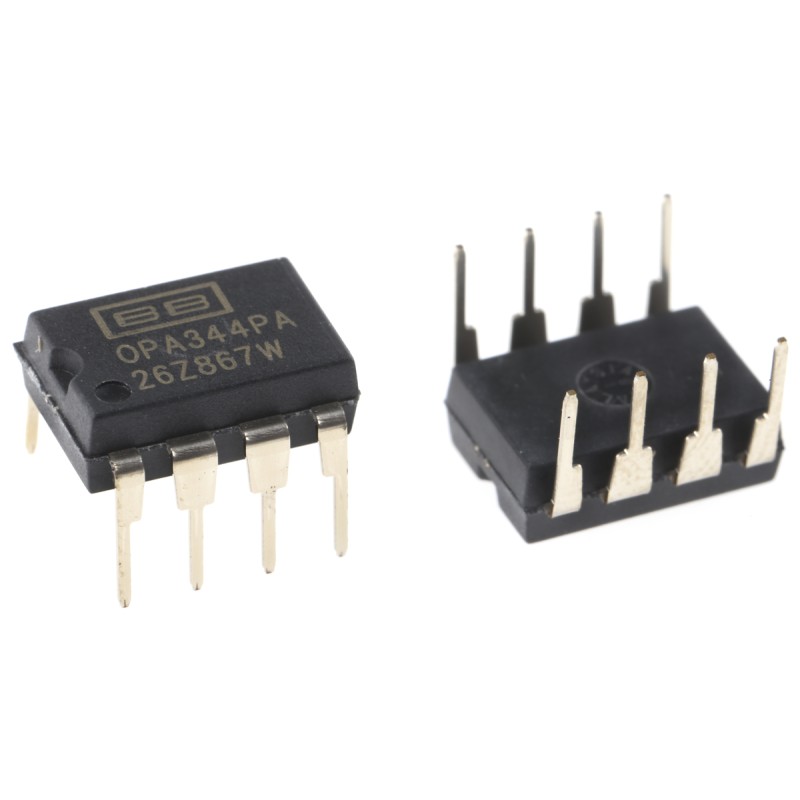 25 pcs - OPA344PA Texas Instruments, Precision, Op Amp, RRIO, 1MHz, 3 V, 5 V, 8-Pin PDIP