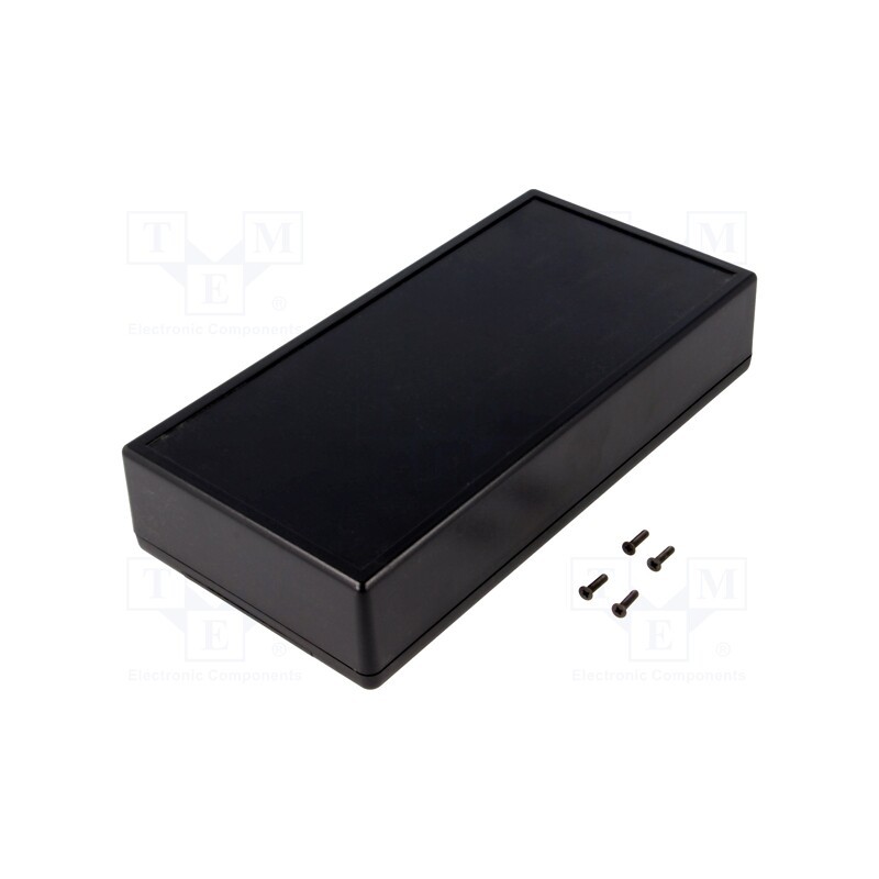 1 pcs x HAMMOND - 1599HBKBAT - Enclosure: multipurpose, X: 110mm, Y: 220mm, Z: 44mm, 1599, ABS, black