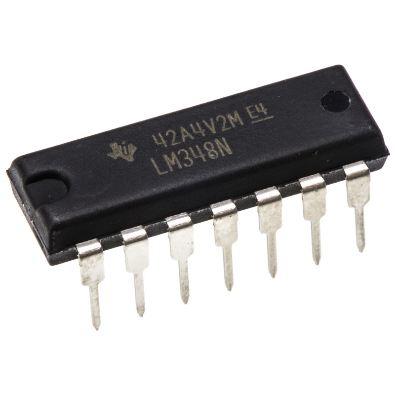 50 pcs - Texas Instruments LM348N, Precision, Op Amp, 1MHz, 14-Pin PDIP