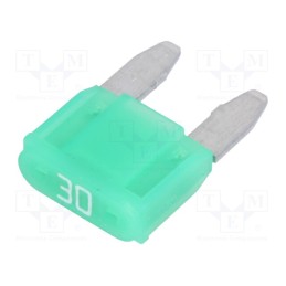 1 pcs x LITTELFUSE - 0MINI030.HXGLO - Fuse: fuse, 30A, 12VDC, automotive, 10.9mm, SMART GLOW