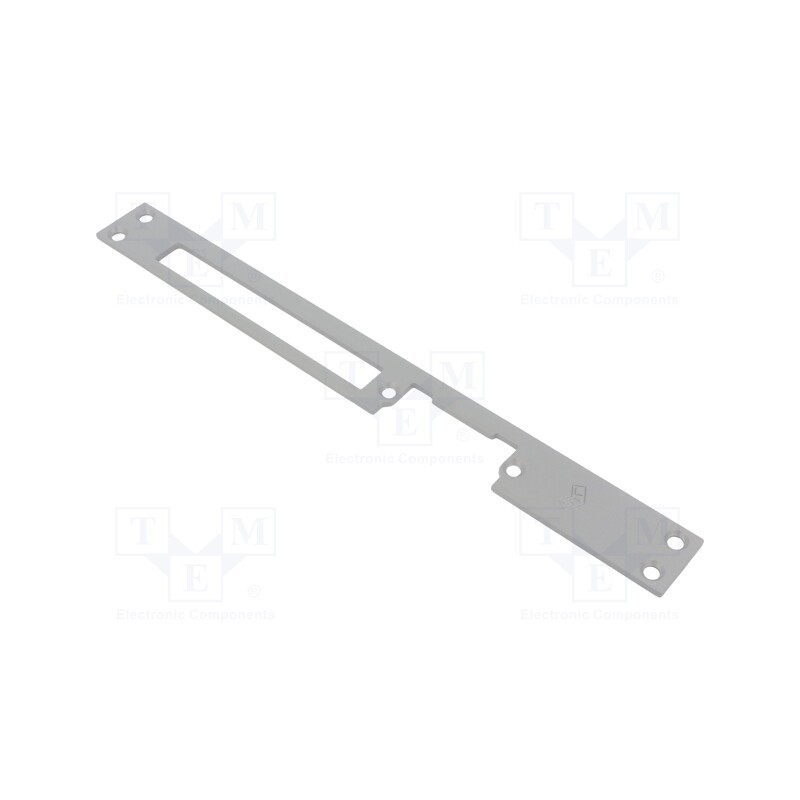 1 pcs x LOCKPOL - 904 G - Frontal plate, long,flat, W: 25mm, for electromagnetic lock, grey