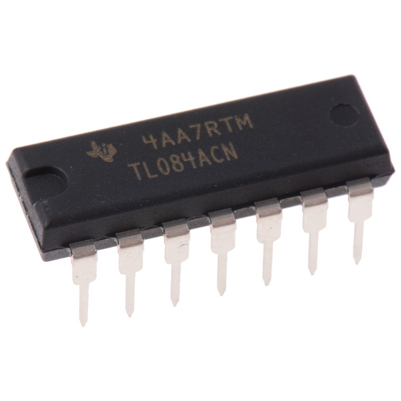 15 pcs - TL084ACN Texas Instruments, Op Amp, 3MHz, 14-Pin PDIP