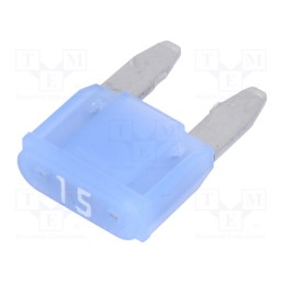 1 pcs x LITTELFUSE - 0MINI015.HXGLO - Fuse: fuse, 15A, 12VDC, automotive, 10.9mm, SMART GLOW