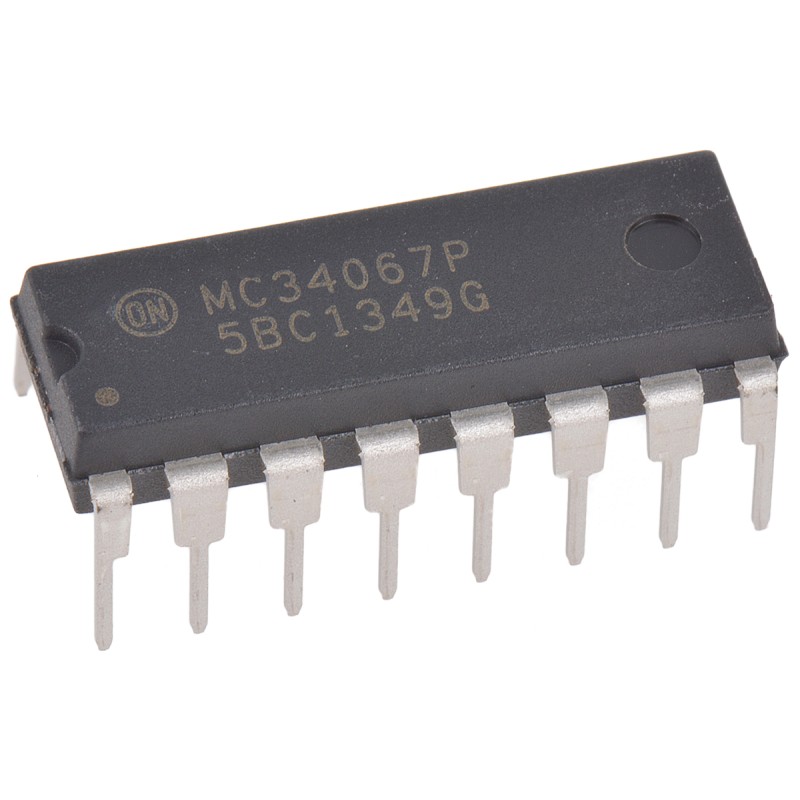 5 pcs - onsemi MC34067PG, Dual PWM Controller, 20 V, 2200 kHz 16-Pin, PDIP