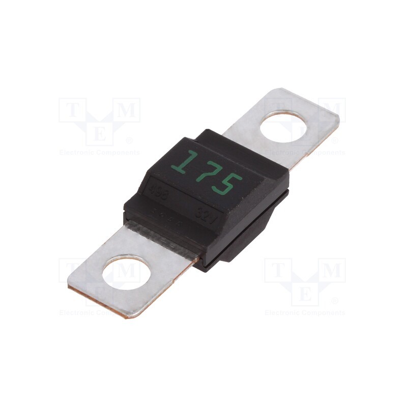 1 pcs x LITTELFUSE - 0498175.H - Fuse: fuse, 175A, 32VDC, M5 screw, automotive, 41mm, copper, MIDI