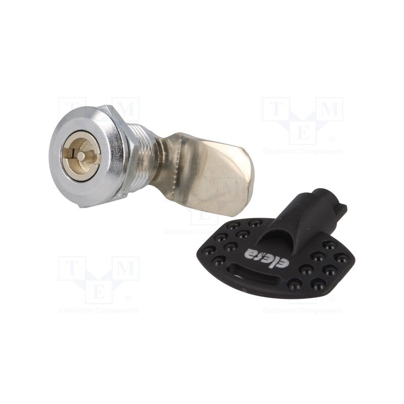 1 pcs x ELESA+GANTER - CQ/A-M22X1,5-45-16 - Lock, zinc alloy, 16mm, nickel, Actuator material: steel