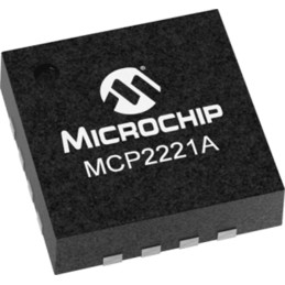 5 pcs - Microchip MCP2221A-I/ML, USB Controller, 12Mbps, I2C, UART, 16-Pin QFN
