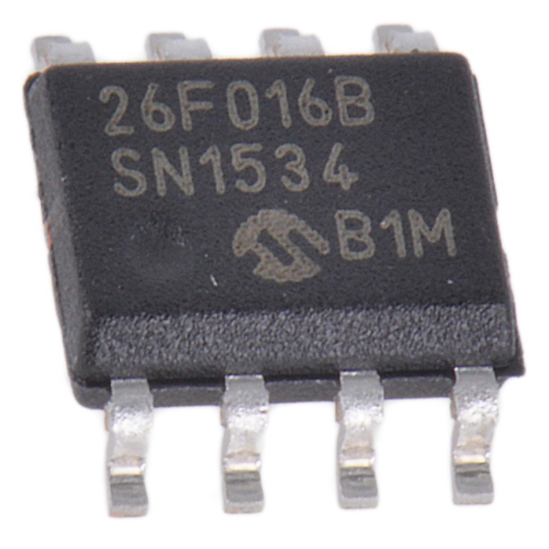 5 pcs - Microchip 16Mbit Quad-SPI Flash Memory 8-Pin SOIC, SST26VF016B-104I/SN